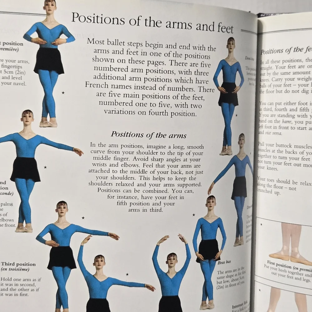 Usborne World of Ballet Book, guide to learning ballet, basic steps and more
